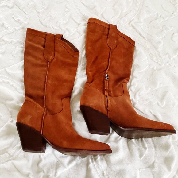 Sam Edelman Jamie Western Boot Size 8.5 New - Picture 5 of 11